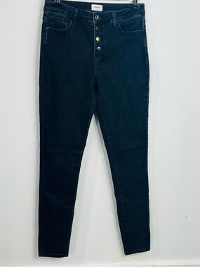 Amalli Talli Style ATP 1006 34 Black Skinny Jeans With Button Fly For Tall Women